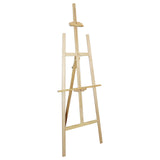 Easel - 137cm Tall Adjustable Wood Easel for Kids and Adults- Wooden Art Display Canvas Painting Easel by Kurtzy - Easy to Assemble - Fits Small and Large Canvas's - Large Easels