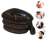 Inflatable Cervical Neck Traction Device 3 Layers -Instant Relief for Chronic Neck Pain, Improve Spine, Provides Shoulder Support & Posture Improvement - Cervical Collar Adjustable - Inflatable Size 17cm (6.69")H  & Layer H 6cm (2.36")