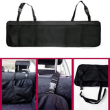 Kurtzy Car Boot Organiser, Backseat Storage, 5 Multi Mesh Pockets, Adjustable Straps, Kick mat with ipad holder, Waterproof, Durable, Foldable Cargo Bag, SUV Space Saver, Large, Black