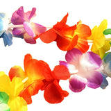 Hawaiian Necklace / Hawaiian Garlands - 50 Pieces Hawaiian Leis, Hawaiian Ruffled Flowers Lei Luau Hula Aloha Hawaii Floral Necklace Perfect For Summer Beach Theme Party Favors - Hawaiian Flowers