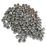 1000pc Silver Alphabet Bead Set