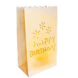 10 Pack Happy Birthday Candle Bags