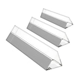 Belle Vous 3pc Crystal Prism - Crystal Optical Glass - Triangular Glass Prism of length 15, 10, 6cm with Gift Box - Prism for Teaching Light Spectrum Physics, Glass Prism & Prism Photography