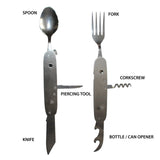 6 in 1 Camping Cutlery