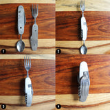 6 in 1 Camping Cutlery