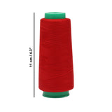 CURTZY 12 Pcs Sewing Threads -18000 Yards Overlocking thread cones in Assorted Colors -Machine Polyester Thread for Sewing, Cross Stitch, Teabag, Embroidery, Weaving.