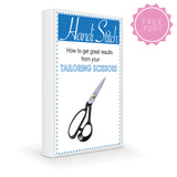 10" Tailor Dressmaking Scissors and Yarn Thread Snippers by Handi Stitch -Stainless Steel Shears-Cutting Fabric, Clothes, Altering, Sewing & Tailoring