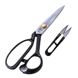 8" Tailor Dressmaking Scissors and Yarn Thread Snippers by Handi Stitch -Stainless Steel Shears-Cutting Fabric, Clothes, Altering, Sewing & Tailoring