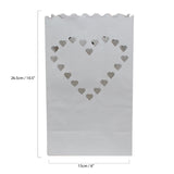 20 Pack Heart Candle Bags