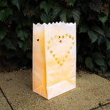 20 Pack Heart Candle Bags