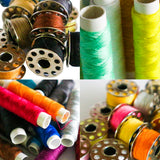 64-Piece Polyester Sewing Thread Spool Set