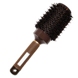 Kurtzy 25cm Ceramic Round Hair Brush - Round Barrel Boar Bristles Radial Hair Brush for Hair Drying, Straightening, Curling, Bobs - Blow Drying Hairbrush with Nylon Bristles for Men and Women