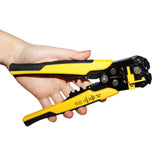 Kurtzy Wire Stripper Plier - 5 in 1 Multifunctional Crimping Tool - Automatic Terminal Ratchet Crimping Plier - Self Adjusting Cable Cutter for Stripping, Crimping and Cutting up to 24 AWG Hand Tool