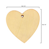 50 Pack of Wooden Heart Decorations