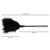 Mason and Chase Single Feather Tickler - Tease Toy Ticklers for Men and Women - Spanking Slapper, Flirting Feather - Feather Teaser perfect for Back, Foot and Body Massage
