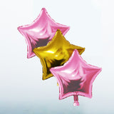 Birthday Balloon Banner Set: Gold, White & Pink